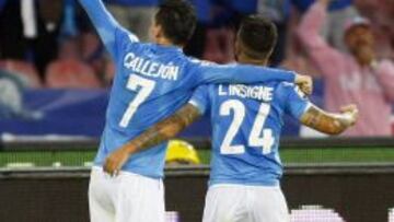 Callejón e Insigne hicieron los tantos del Nápoles.