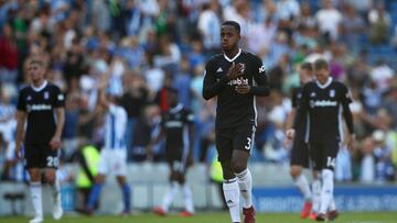 El delantero del Fullham Sessegnon, durante un partido.
