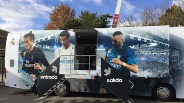 El autob&uacute;s de Real Madrid Official Store estar&aacute; en la Plaza de Felipe II el 22 de marzo.