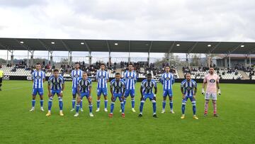 El once del Deportivo de la &uacute;ltima jornada ante el Real Uni&oacute;n.