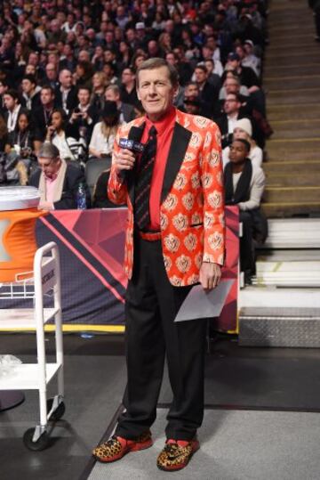 Craig Sager, en su último All Star: en febrero de este año.