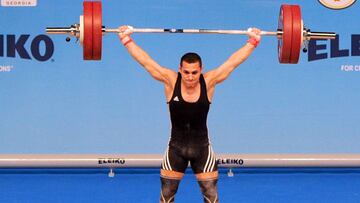 Valentin Hristov, durante una competición.