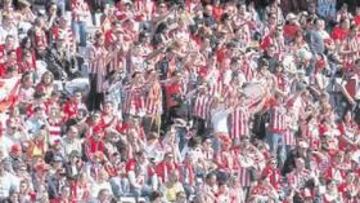 <b>NO VIAJA. </b>La afición del Sporting no estará junto a su equipo en Éibar como tenía previsto debido al alto precio de las entradas.