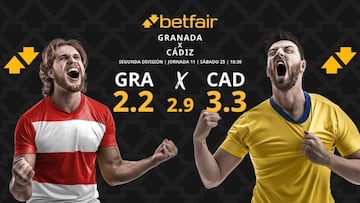 Granada CF vs. Cádiz CF: horario, dónde ver, pronósticos y clasificación