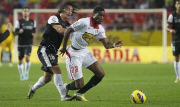 Jugó en el Sevilla dos temporadas 12/13 y 13/14.