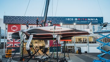 INEOS Britannia, listo para poner en marcha su AC75 en Barcelona