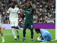 It was a one sided affair in the first leg of the round of 16 between Real Madrid and Manchester City as the English side failed to show up at the Bernabeu.