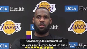 LeBron y Davis hablan de la 'bomba Harden'