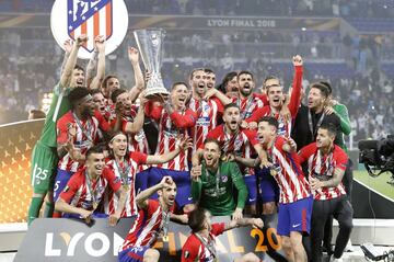 El conjunto rojiblanco se proclamó campeón de la Europa League tras vencer a la final al Marsella por 0-3. 