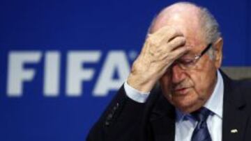 Blatter, durante una intervenci&oacute;n.