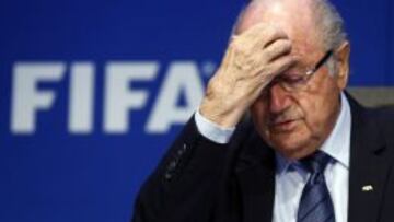 Blatter, durante una intervenci&oacute;n.