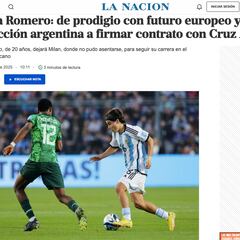 ¿Qué dice la prensa argentina sobre el fichaje de Luka Romero por Cruz Azul?