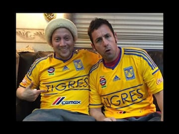 El actor estadounidense ha dejado ver su gusto por los Tigres y a pesar de la distancia los apoya fielmente.