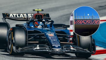 Carlos Sainz pilotará el Williams FW45 en el Madring de IFEMA.