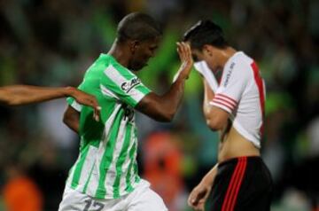 Atlético Nacional y River Plate igualaron 1-1 en la primera final de la Copa Sudamericana. 