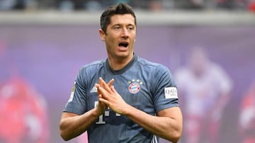 Robert Lewandowski, jugador del Bayern de M&uacute;nich