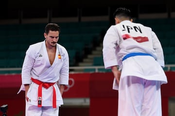 Dami¨¢n Quintero durante su participaci¨®n en la final ente el japon¨¦s Ryo Kiyuna.