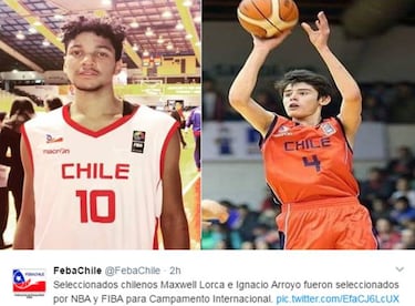 Dos figuras chilenas fueron seleccionadas por la NBA