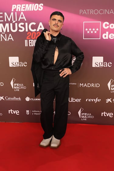 Rodrigo Cuevas durante la entrega de los Premios de la Academia de la Música de España que se celebra en el Palacio Municipal IFEMA.
