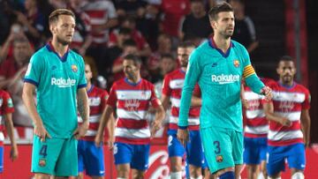 Ivan Rakitic y Piqué.