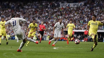Bale, en el partido ante el Villarreal.