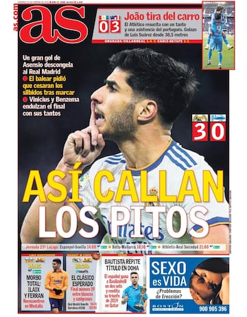 Las portadas de AS de febrero