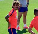 Griezmann se entrena con normalidad: será titular el sábado ante el Levante