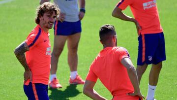 Griezmann se entrena con normalidad: será titular el sábado ante el Levante