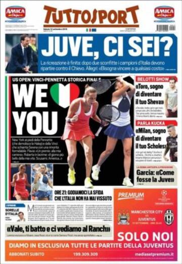 Portadas de la prensa deportiva