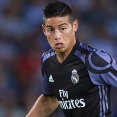 James could play his last game for Madrid against Celta