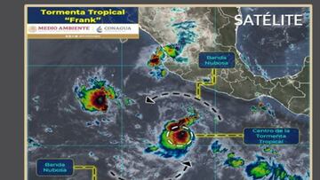Se forma la Tormenta Tropical Frank frente a las costas de Guerrero