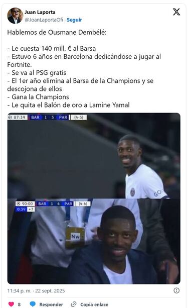 Los mejores memes del Balón de Oro 2025