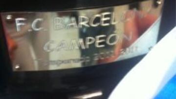 Al Espanyol le dan la Copa con la placa: Barcelona, campeón