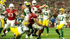 Fitzgerald anota el TD de la victoria de los Cardinals sobre los Packers el pasado domingo.