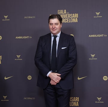 Dejan Bodiroga, presidente de la Euroliga de baloncesto, en la alfombra roja del gran Teatro del Liceu.