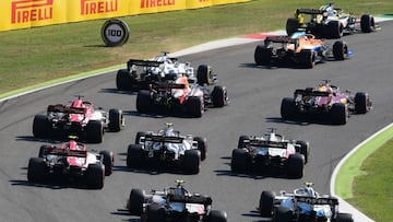 Salida de F1 en Mugello.