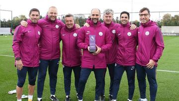 Guardiola y Salah, los mejores del mes en la Premier League