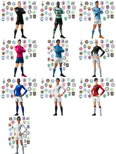 Fortnite: skins de fútbol de clubes reales y gesto de Pelé ya disponibles