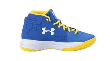 Estas zapatillas de Under Armour imitan los colores de los Golden State Warriors de la NBA