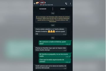 Estafa a través de Whatsapp