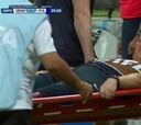 El fisioterapeuta de Inglaterra se lesionó al celebrar el gol del 1-1