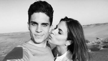 Marc Bartra y Melissa Jiménez