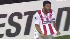 El gran cabezazo del 'Palote' Olivera que hizo avanzar a su equipo en Copa Sudamericana