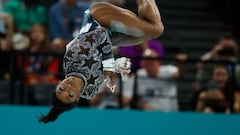 What are the five gymnastics skills named after Simone Biles?