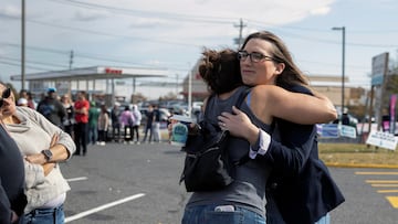 Sarah McBride, Delaware state senator and candidate for United States Representative, speaks to voters outside of an early voting location in Newark, Delaware, U.S., October 26, 2024. REUTERS/Rachel Wisniewski TPX IMAGES OF THE DAY