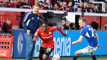 Frimpong, durante el partido contra el Schalke