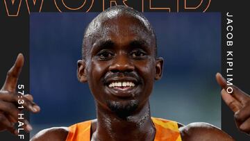 Jabob Kiplimo, nuevo récord del mundo en media maratón.