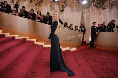 Amanda Kloots a su llegada a los Globos de Oro.