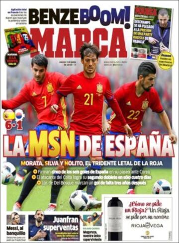 Portadas de la prensa mundial