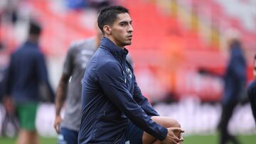 Erick Aguirre of Monterrey during the 3rd round match between Necaxa and Monterrey as part of the Liga BBVA MX, Torneo Apertura 2024 at Victoria Stadium on July 17, 2024 in Aguascalientes, Mexico.